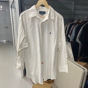WHITE RALPH LAUREN DRESS SHIRT